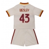 AS Roma Wesley Franca #43 Bortedraktsett Barn 2026-27 Kortermet (+ Korte bukser)